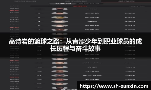 高诗岩的篮球之路：从青涩少年到职业球员的成长历程与奋斗故事